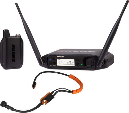 Shure GLXD14+/SM31-Z3 The GLX-D+ Dual Band Wireless Headset System features the versatile SM31FH Headset Microphone for spoken word applications and the GLXD4+ tabletop receiver.