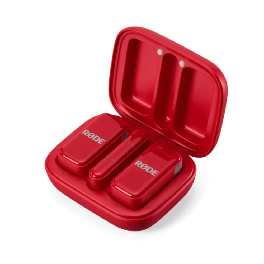 Rode Wireless Micro (USB-C, Red) Ultra-Compact Wireless Microphone for USB-C Smartphones