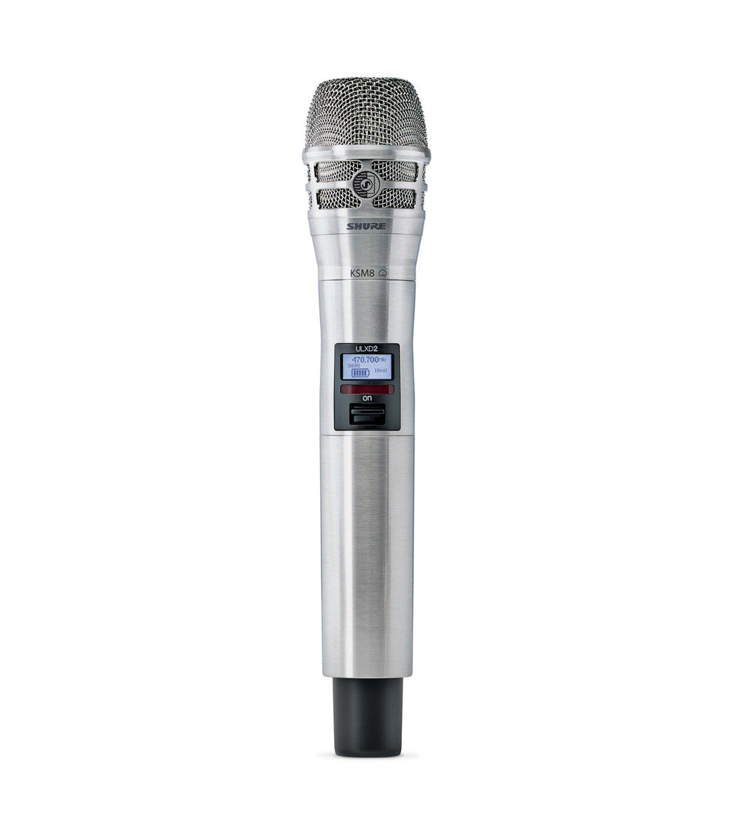 Shure ULXD2/K8N=-J50A Nickel ULX-D HH Transmitter with KSM8 capsule