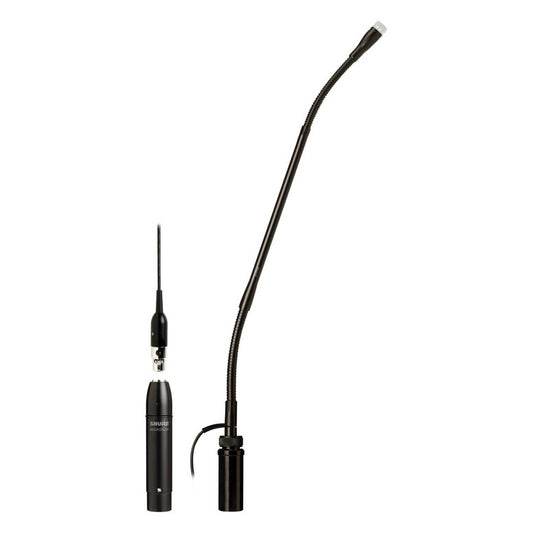 Shure MX412SE/N No Cartridge-12" Gooseneck Condenser Microphone, Shock Mount, Flange Mount, 10