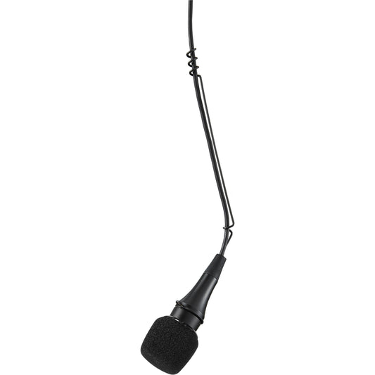 Shure CVO-B/C Cardioid, Low Profile Overhead Condenser Microphone, Attached 25' Cable, Inline Preamplifier, Black