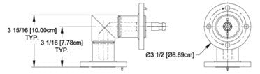 Myat 201-021 Elbow, 1 5/8" 90 Degree, Flanged - 305broadcast