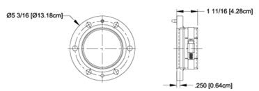 Myat 301-014  Flange Adapter, 3 1/8" Clamp Type for Indoor Use - 305broadcast