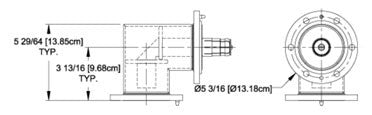Myat 301-021  Elbow, 3 1/8" 90 Degree, Flanged - 305broadcast