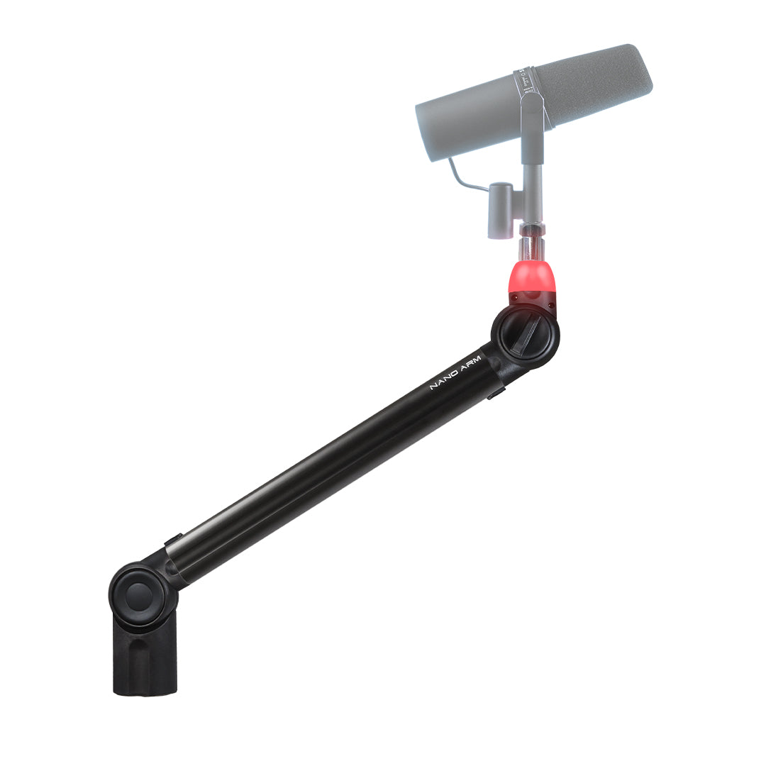 BIQUAD MICROPHONE NANO ARM (with or without ON AIR LIGHT) Two color (BLACK AND GREY) Three different sizes - 305broadcast