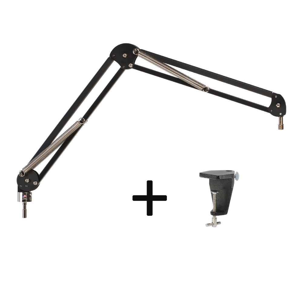 O.C. White 14295-C-B ProBoom Elite Standard Mic Arm with Heavy Duty Table Edge Clamp