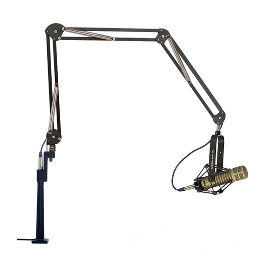 O.C. White 62900-B ProBoom Elite 3-Arm Extended Microphone Arm with 15" Integrated XLR Riser