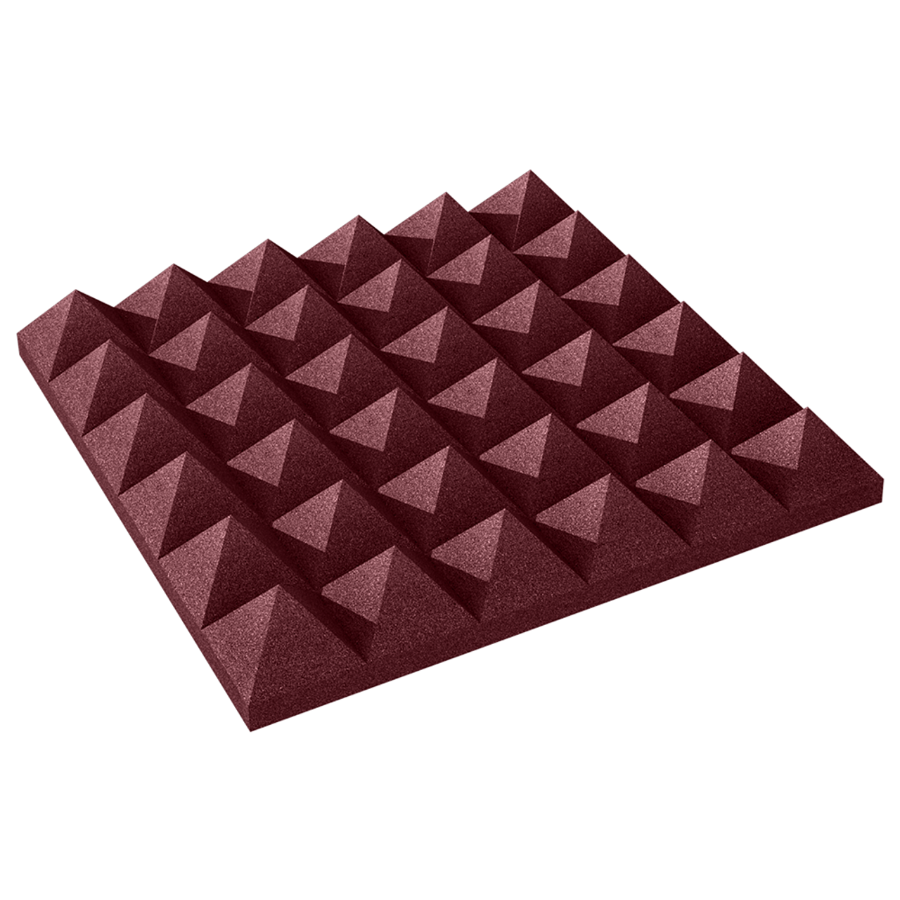 Auralex 2PYR22BUR_HP 2" Studiofoam Pyramid (Burgundy) - 305broadcast