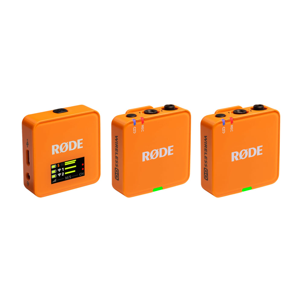 Rode Wireless GO (Gen 3) Compact Wireless Microphone System (Orange Limited Edition)