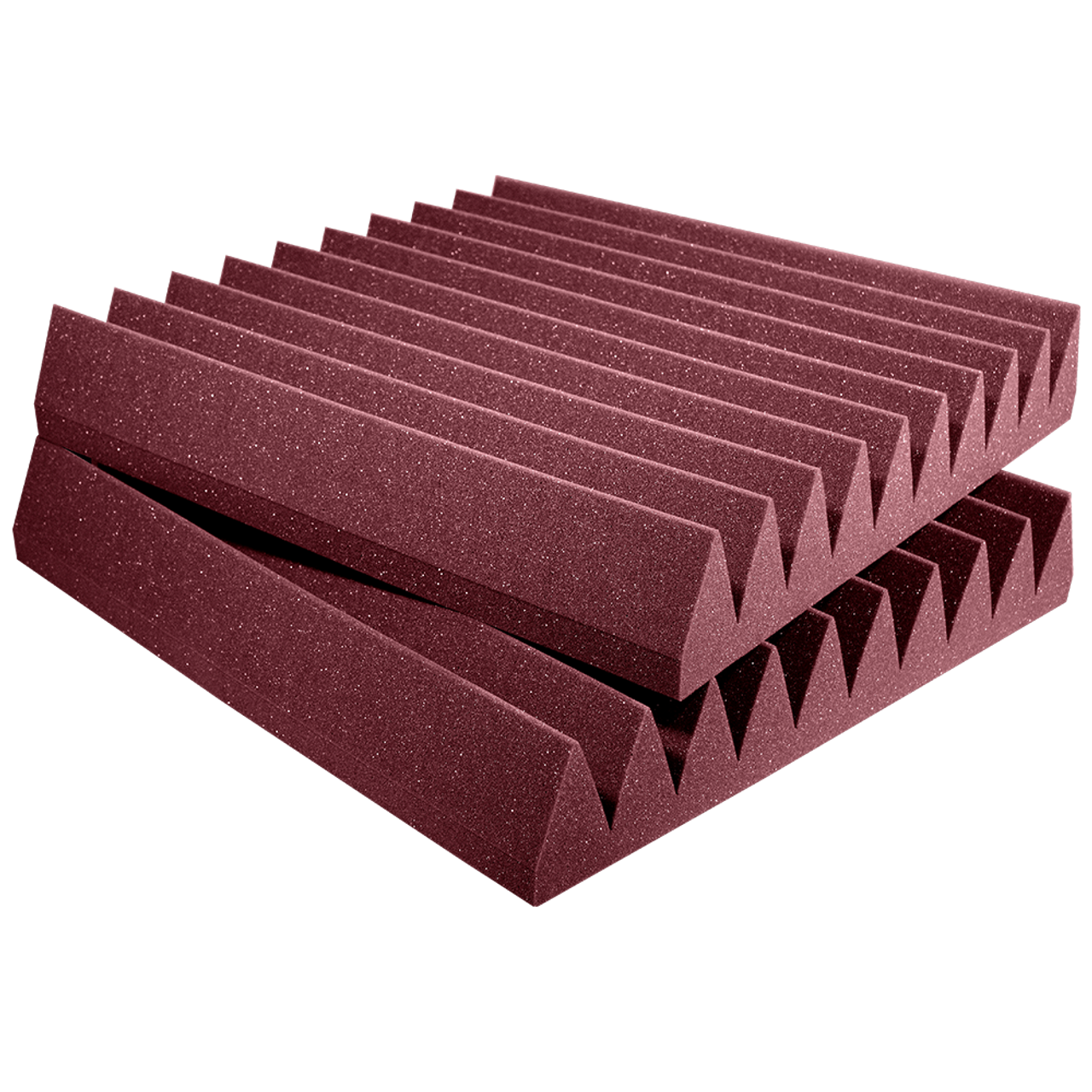 Auralex 1SF24BUR 1" Studiofoam Wedge (Burgundy) - 305broadcast