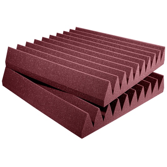 Auralex 1SF24BUR 1" Studiofoam Wedge (Burgundy) - 305broadcast