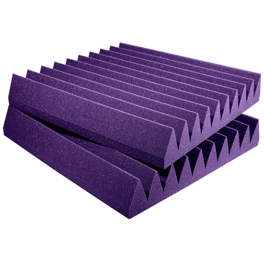 Auralex WEDGEPUR_PR Studiofoam Wedges (Purple)