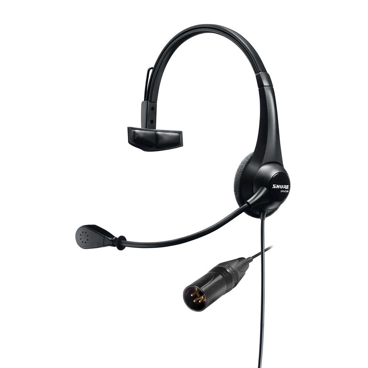 Shure BRH31M-NXLR4M Lightweight Single-Sided Broadcast Headset with Neutrik 4-Pin XLR Cable