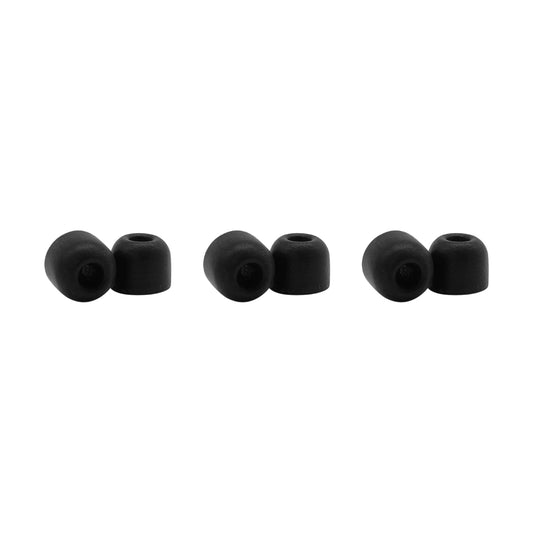 Shure EACYF1-6M 6-pack (3 pairs) Medium 100 Series Comply foam sleeves for Shure Earphones - Hanging Retail Packaging