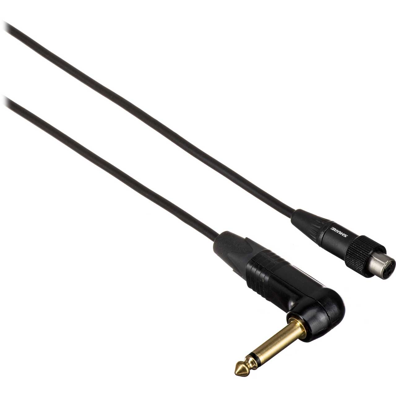 Shure WA307 Premium Guitar Cable with Right Angle _ Inch Neutrik Connector