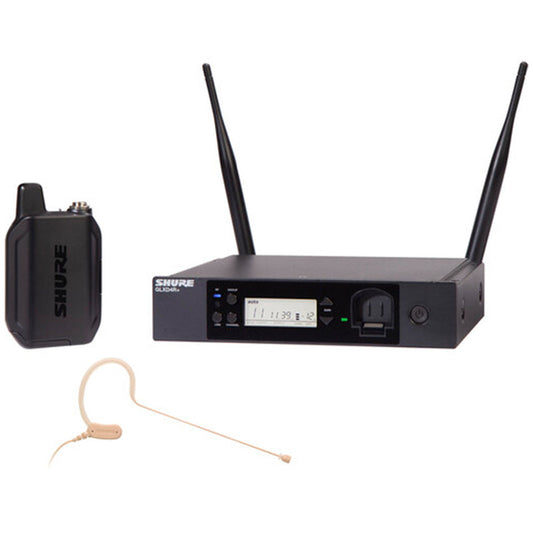Shure GLXD14R+/MX53-Z3 The GLX-D+ Dual Band Wireless Rack System features the premium MX153 Headworn Earset for high-quality vocal performance applications and the GLXD4R+ half-rack receiver.