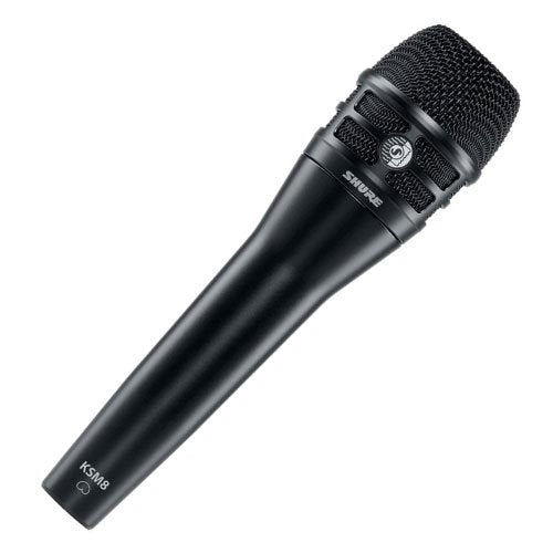 Shure KSM8/B Dualdyne Dynamic Handheld Vocal Microphone, Black