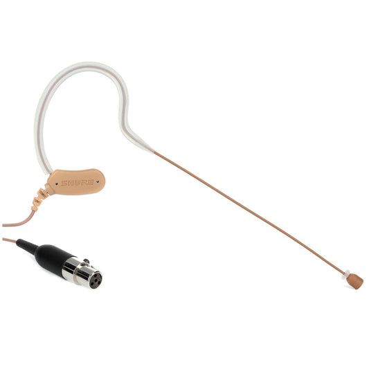 Shure MX153C/O-TQG Omnidirectional Earset Headworn Microphone, Cocoa