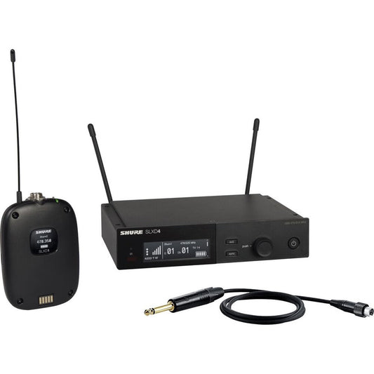 Shure SLXD14-G58 SLXD14 SINGLE-CHANNEL DIGITAL WIRELESS SYSTEM WITH BODYPACK AND WA305, G58 FREQ..