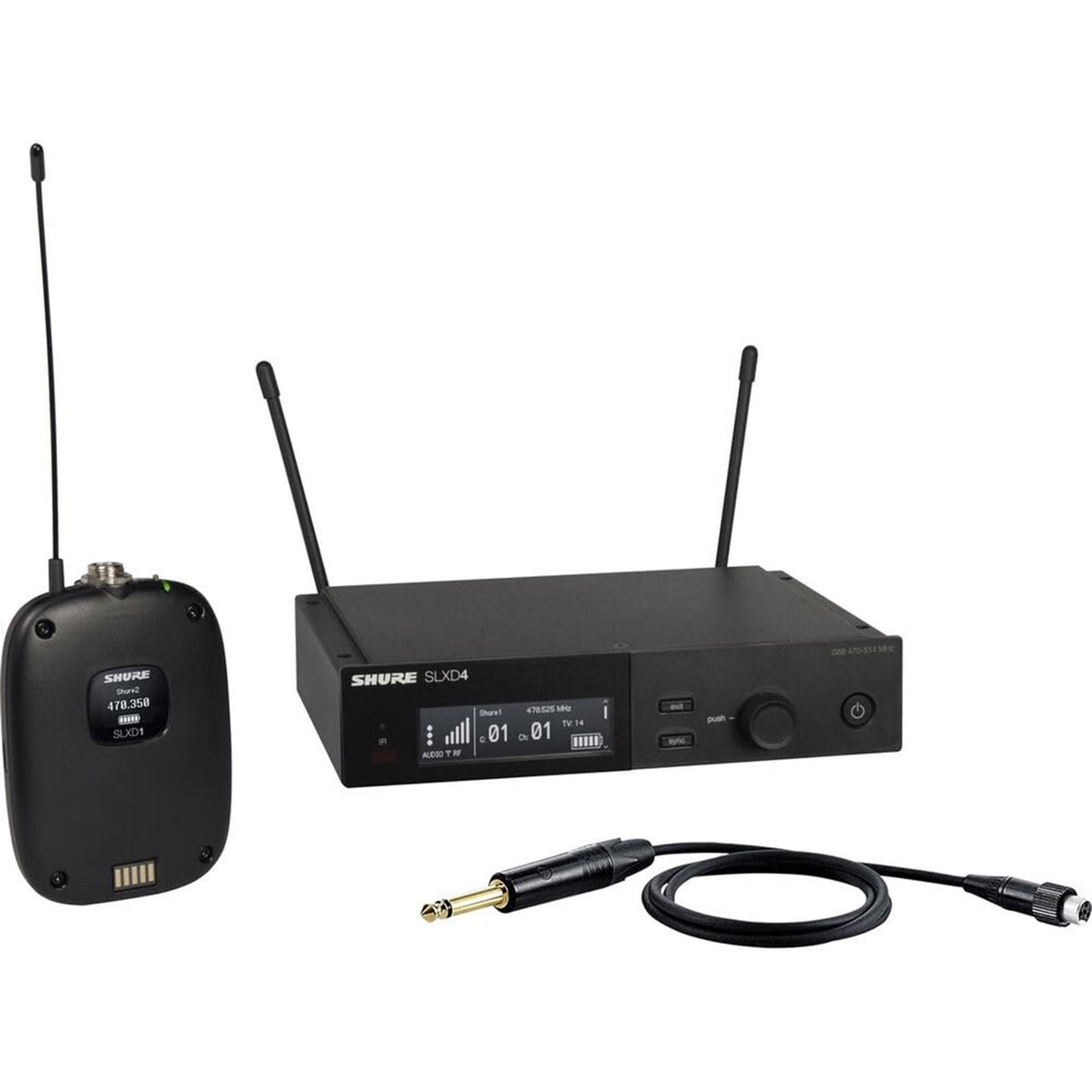 Shure SLXD14-J52 Combo System with SLXD1 Bodypack and SLXD4 Receiver