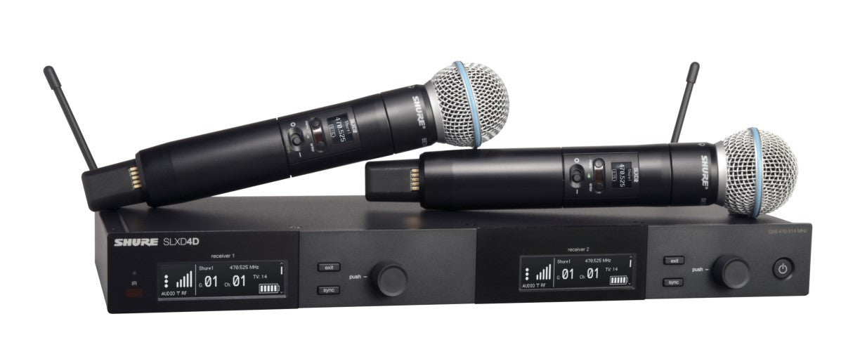 Shure SLXD24D/B58-J52 Dual Wireless Vocal System with BETA 58