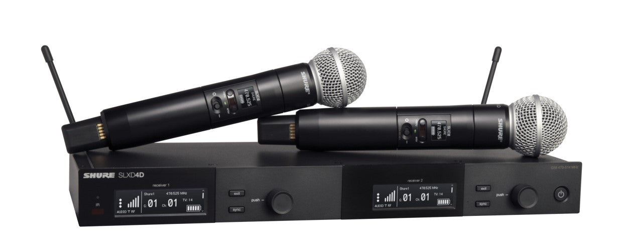 Shure SLXD24D/SM58-G58 Dual Wireless Vocal System with SM58