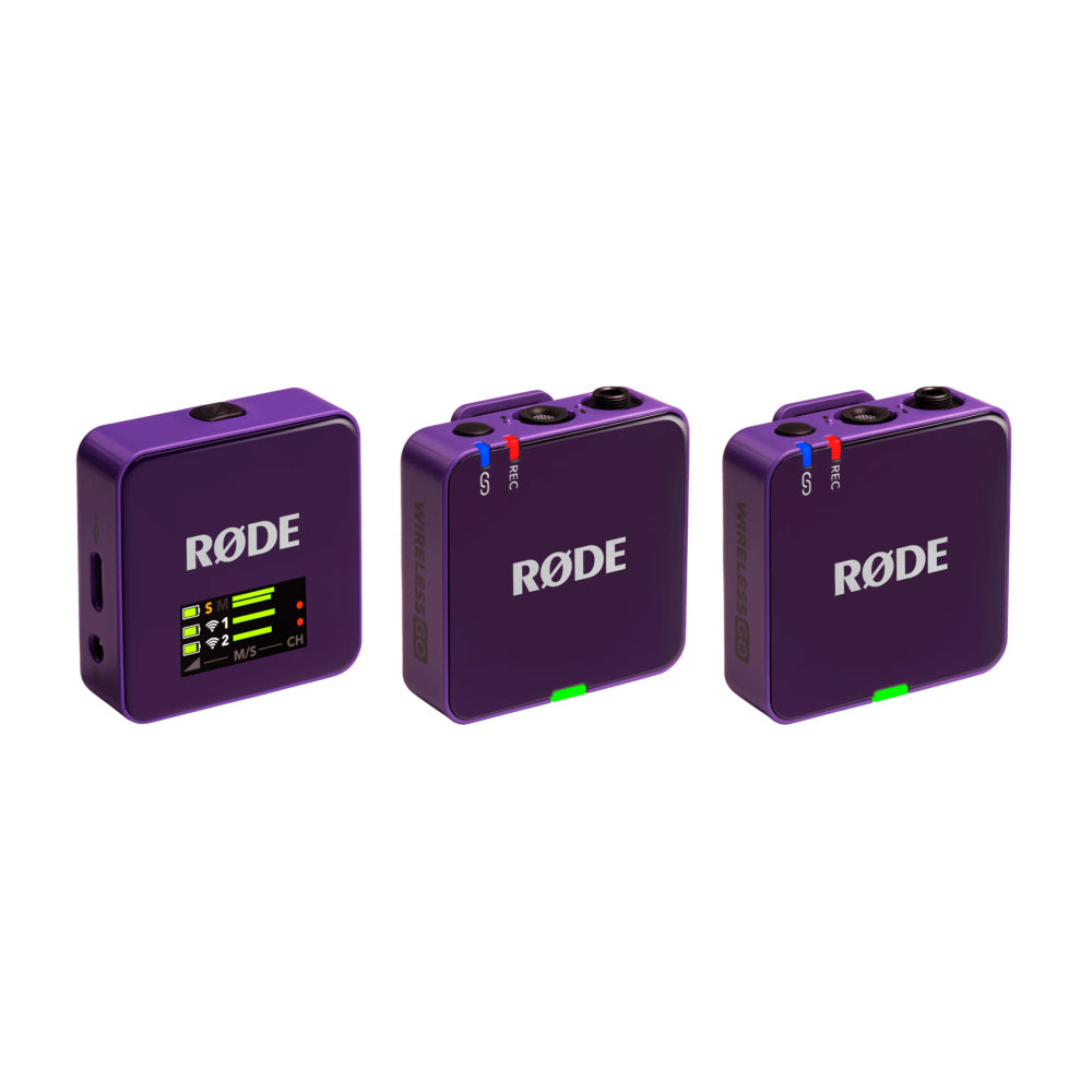 Rode Wireless GO (Gen 3) Compact Wireless Microphone System (Purple)