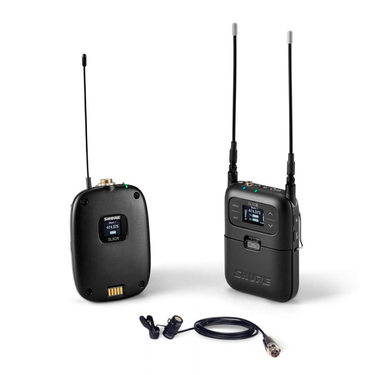 Shure SLXD15/85-G58 PORTABLE BP SYS W/ WL185 LAV 470-514MHz