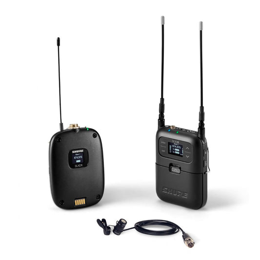 Shure SLXD15/85-J52 PORTABLE BP SYS W/ WL185 LAV 558-616MHz
