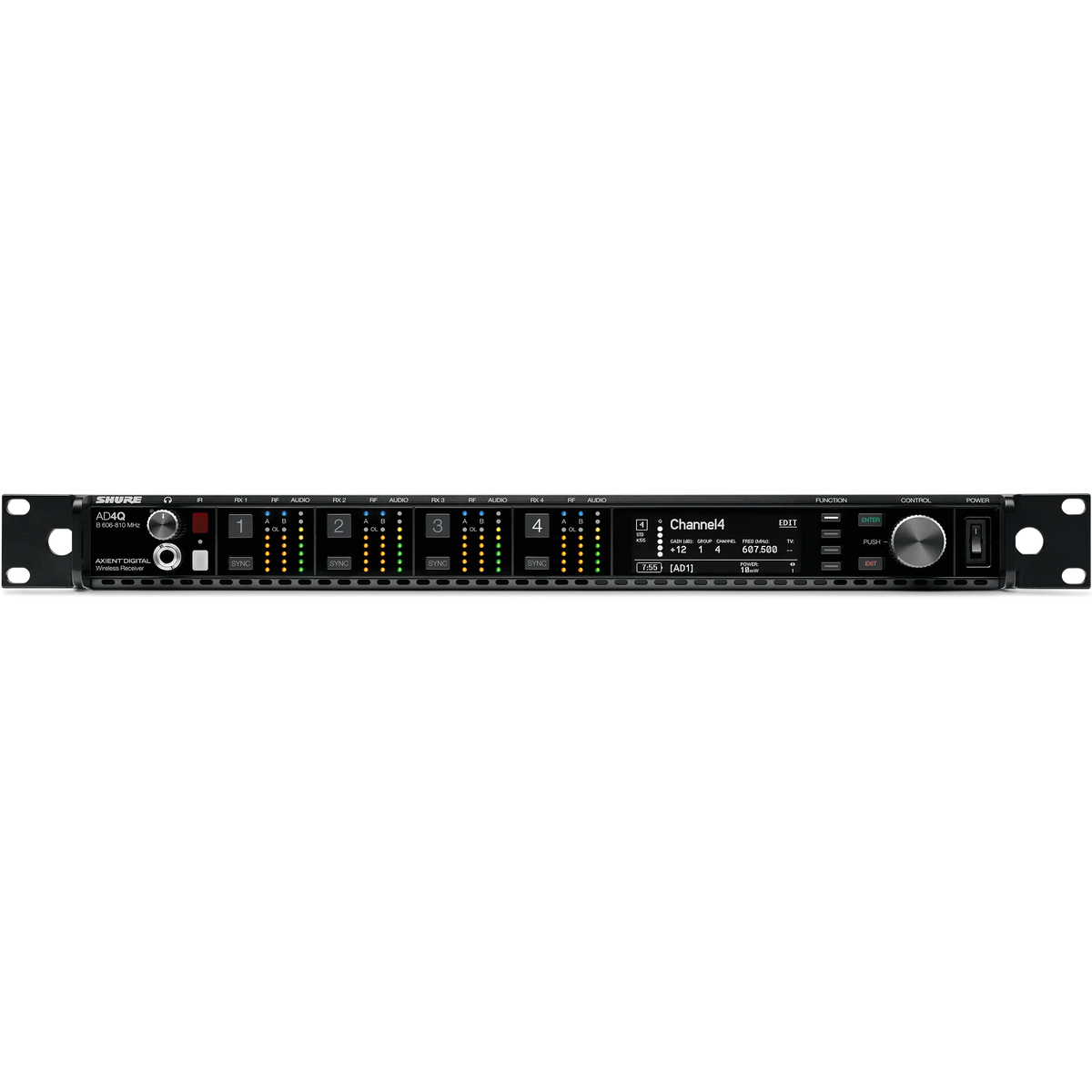 Shure AD4Q-DC=-B AD QUAD CH DC Rx L/PTS 606-810 MHz