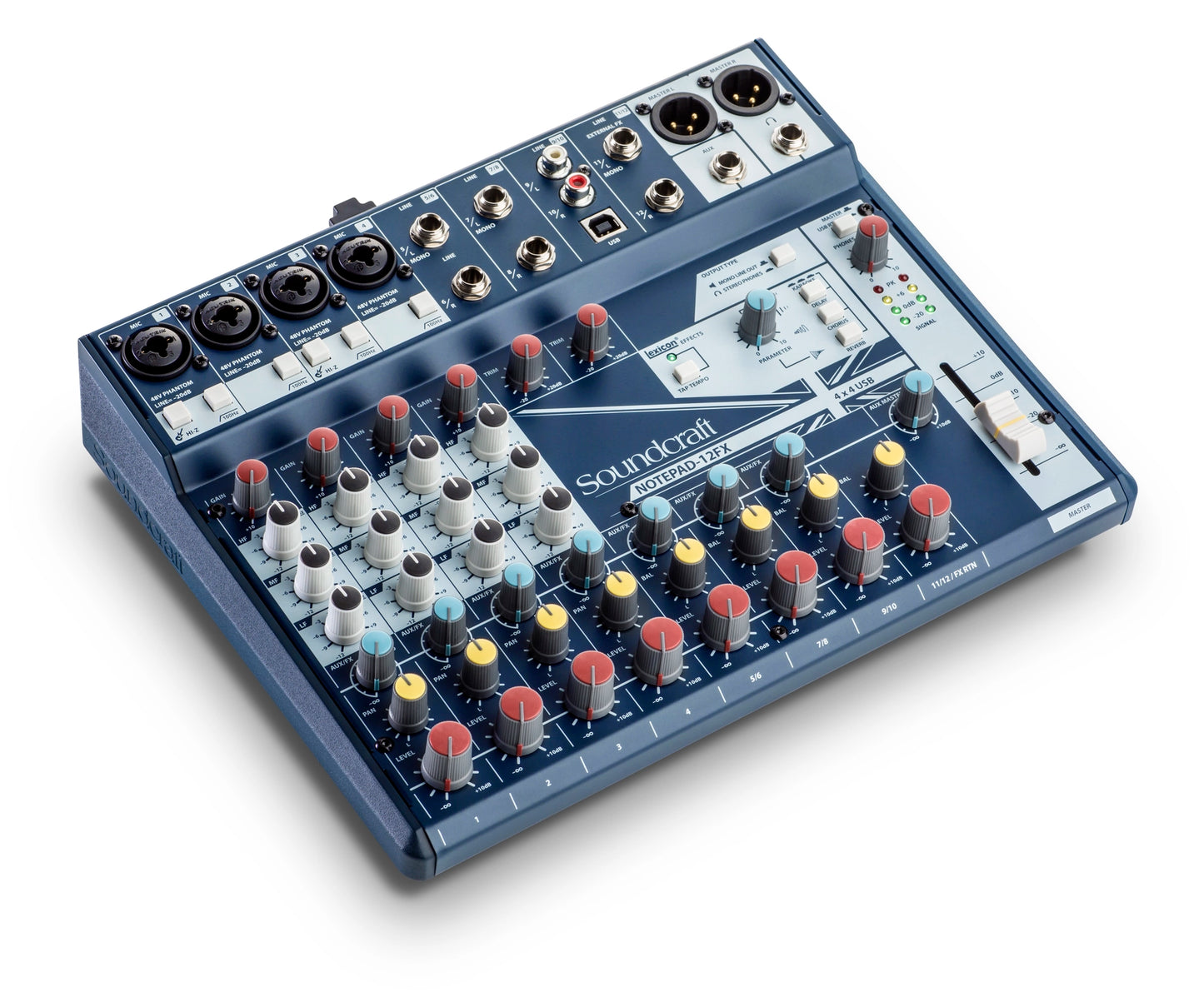 SoundCraft Notepad-12FX Small-format Analog Mixing Console with USB I/O and Lexicon Effects - 305broadcast