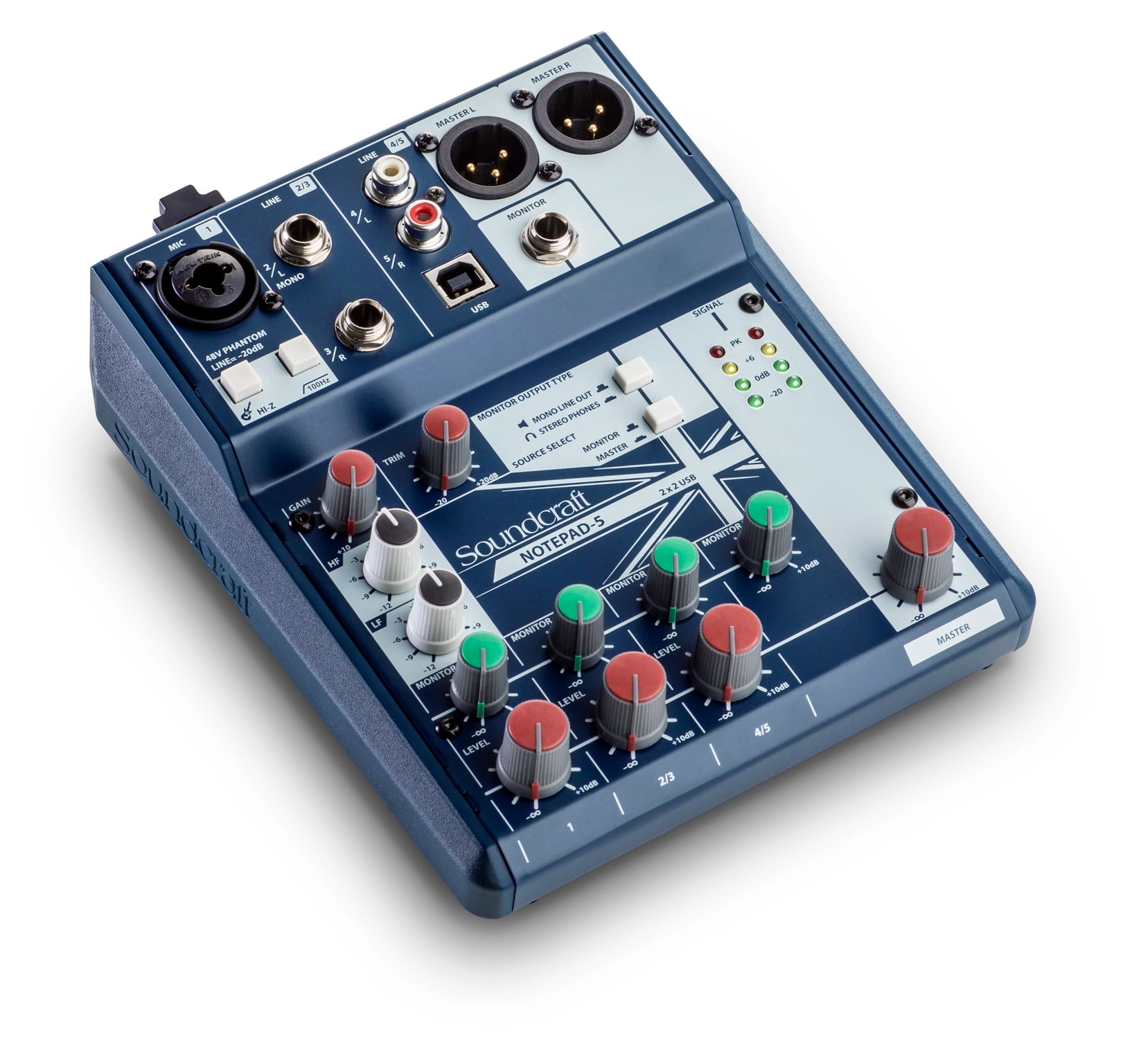 Soundcraft Notepad-5 Small-format Analog Mixing Console with USB I/O - 305broadcast