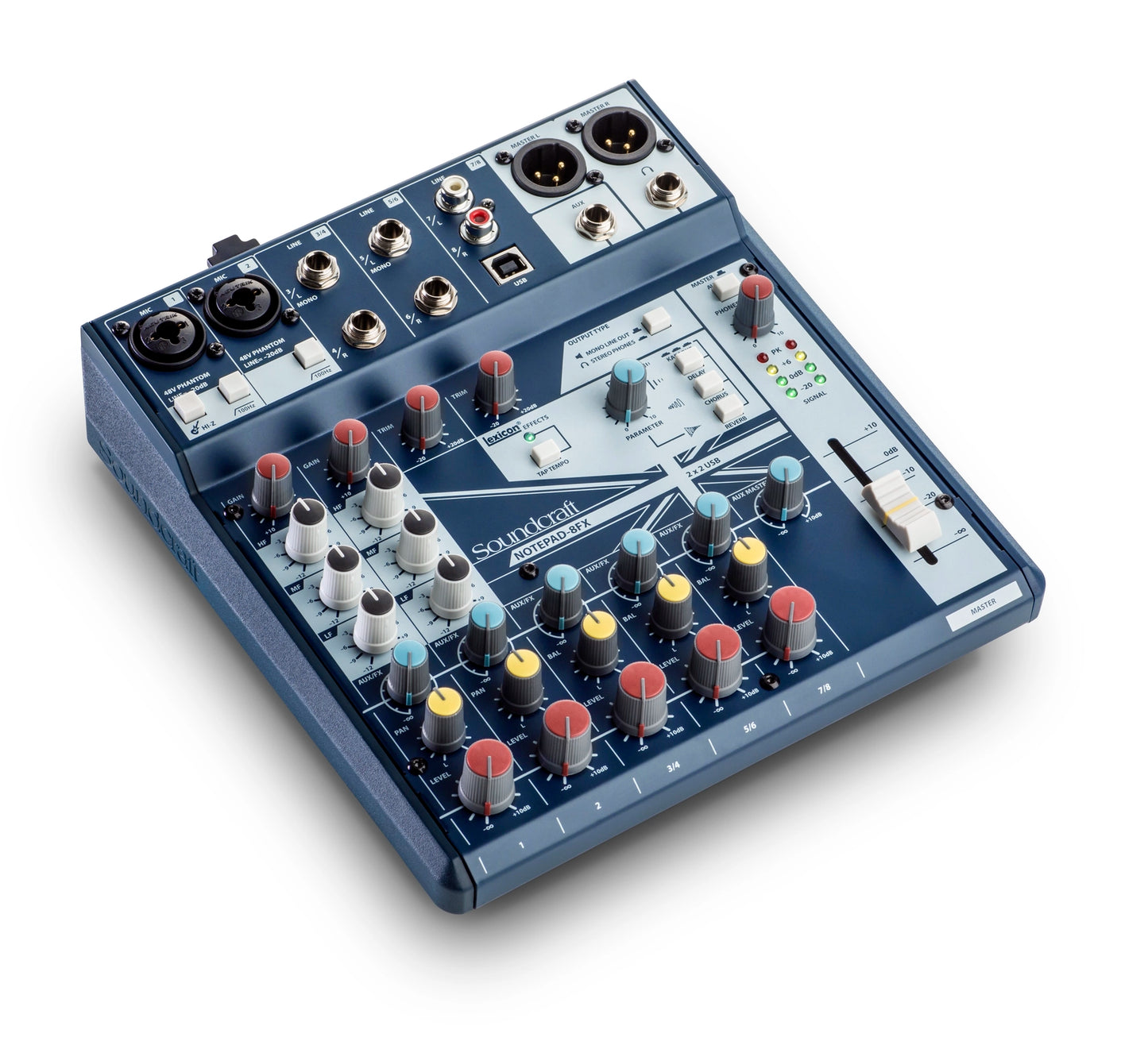 SoundCraft Notepad-8FX Small-format Analog Mixing Console with USB I/O and Lexicon Effects - 305broadcast