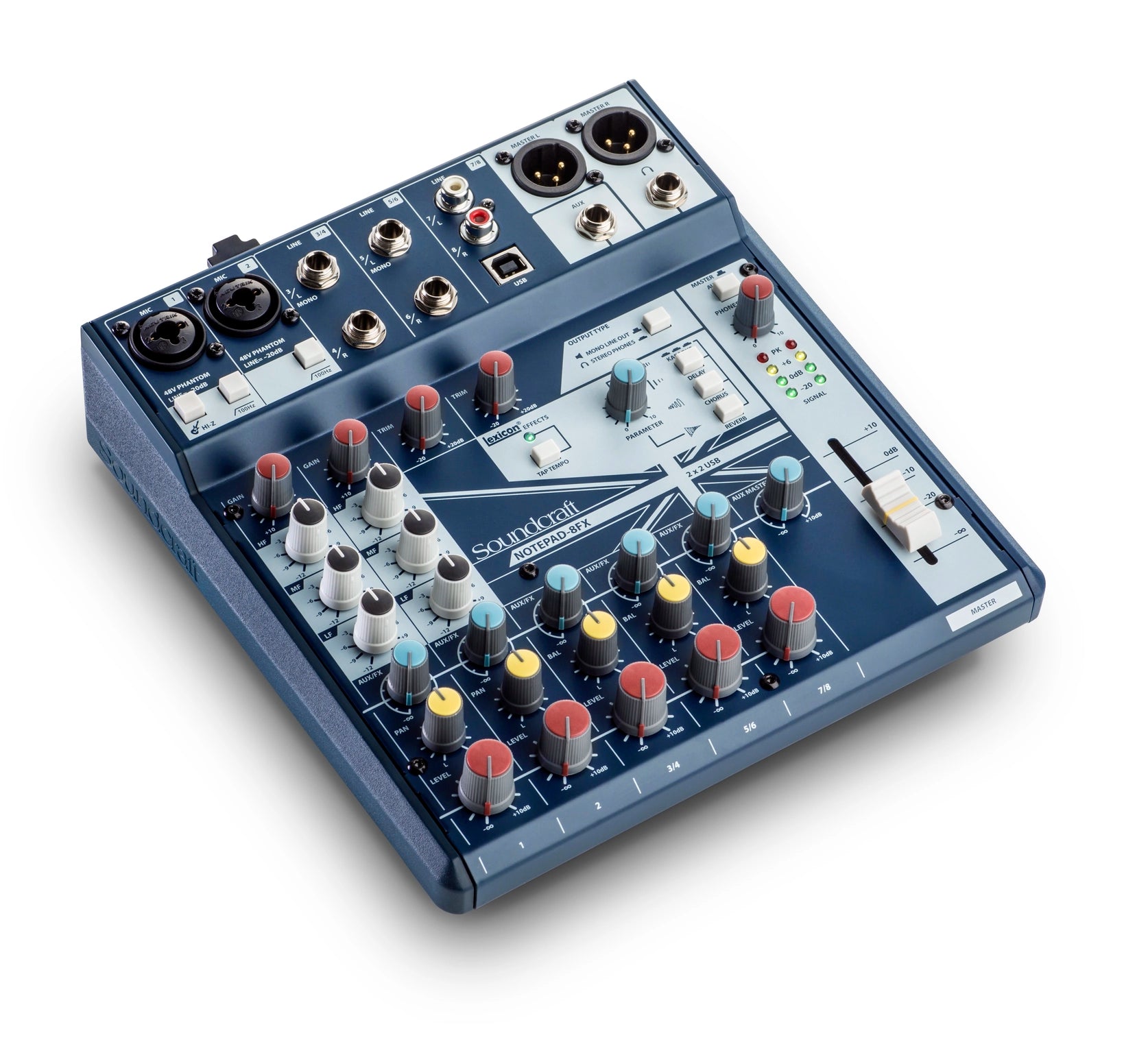 SoundCraft Notepad-8FX Small-format Analog Mixing Console with USB I/O and Lexicon Effects - 305broadcast