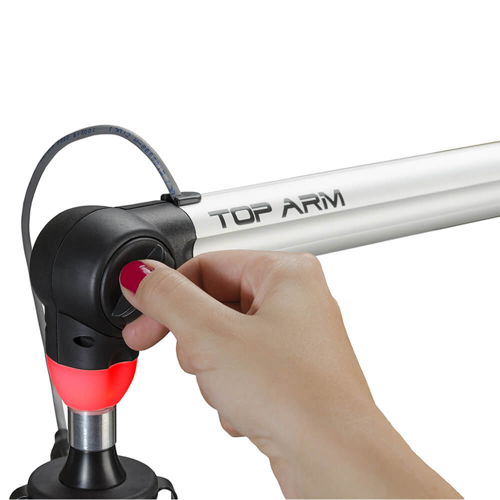 BIQUAD MICROPHONE TOP ARM (with or without ON AIR LIGHT) Two color (BLACK AND GREY) Three different sizes - 305broadcast