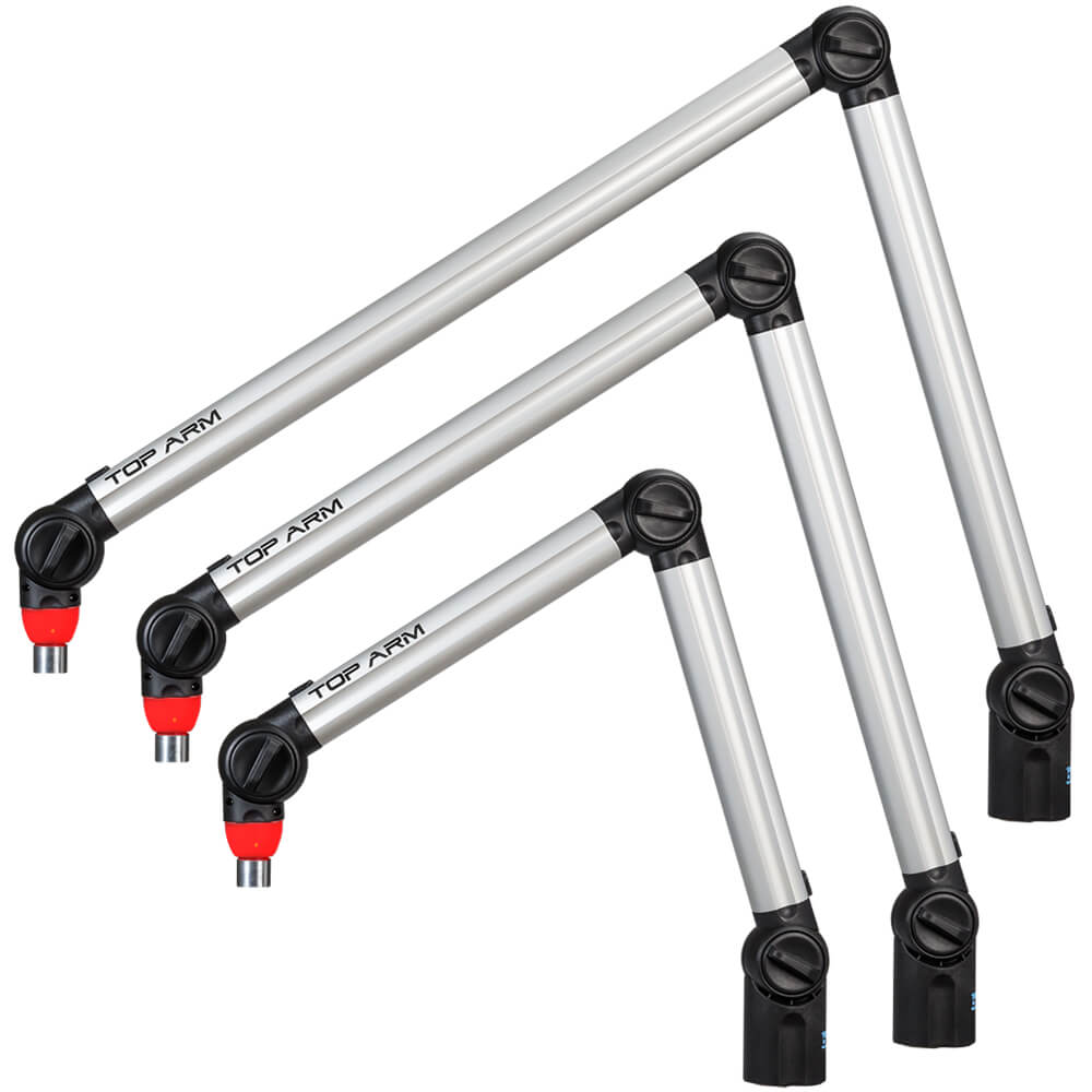 BIQUAD MICROPHONE TOP ARM (with or without ON AIR LIGHT) Two color (BLACK AND GREY) Three different sizes - 305broadcast
