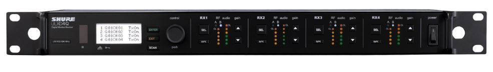 Shure ULXD4Q=-J50A ULXD4Q QUAD WIRELESS RECEIVER