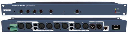 Broadcast Tools Universal 4.1 MLR»Web – Web-based RJ45/XLR Switcher w/ Silence/AES Loss Detector - 305broadcast