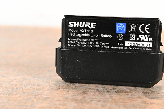 Shure AXT910 RECHARGEABLE LITHIUM-ION BATTERY,BP TYPE
