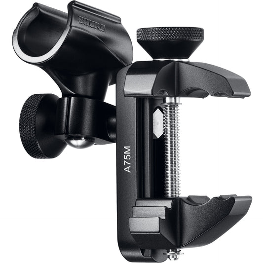 Shure A75M Universal Microphone Mount with Large and Small Clip Adapters and Universal Threaded Adapter Post