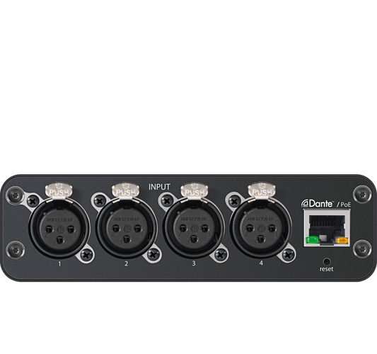 Shure ANI4IN-XLR 4-Input, XLR Connectors, Mic/Line Dante