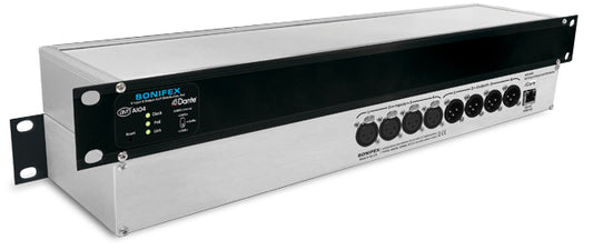 Sonifex AVN-AIO4 4 Input, 4 Output Dante® Interface, PoE - 305broadcast