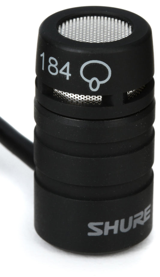 Shure MX184 Supercardioid Condenser Lavalier Microphone with 4