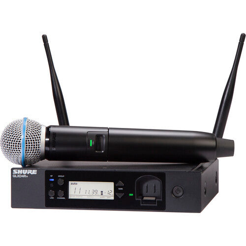 Shure GLXD24R+/B58-Z3 Featuring the industry standard BETA 58A vocal microphone, the half-rack GLXD24+/B58 Dual Band Vocal System delivers superior, transparent digital audio.