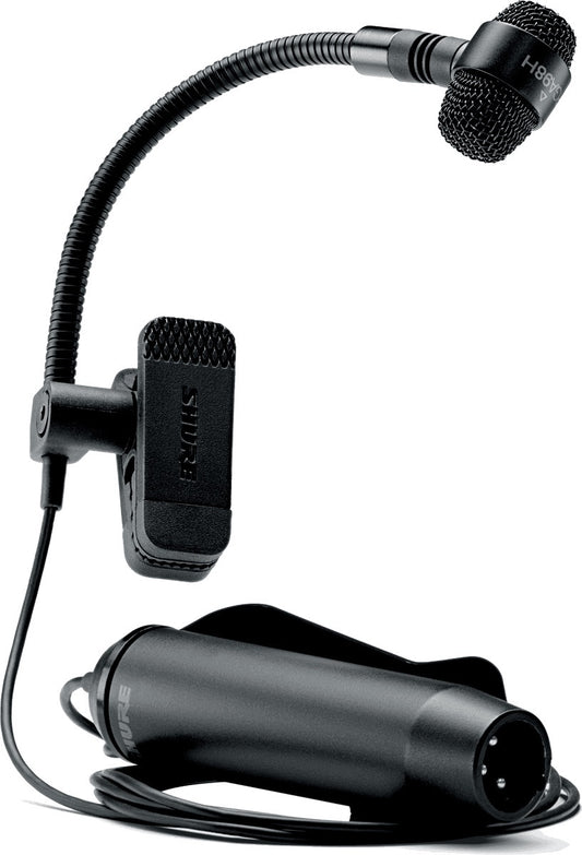 Shure PGA98H-XLR Cardioid condenser gooseneck instrument microphone - XLR-XLR cable