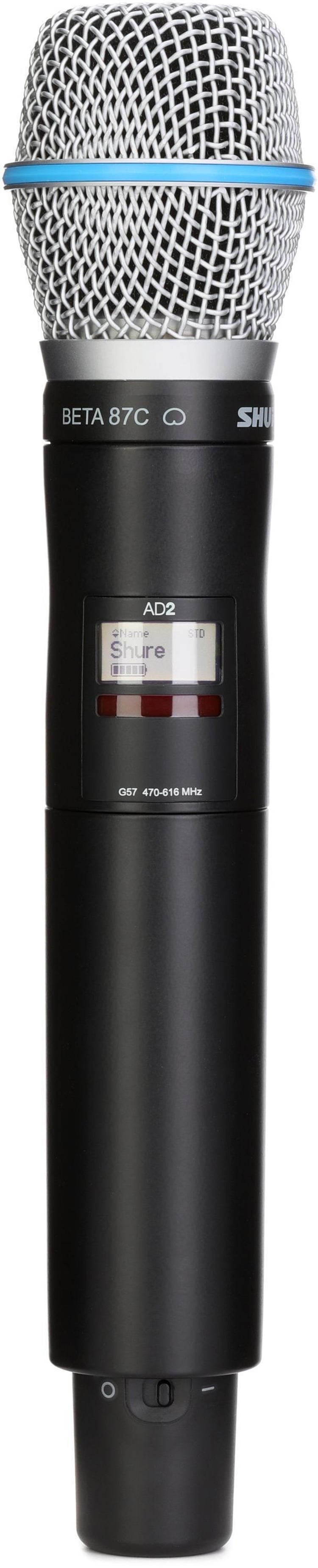 Shure AD2/B87C=-G57 Handheld Wireless Microphone Transmitter 470-616 MHZ