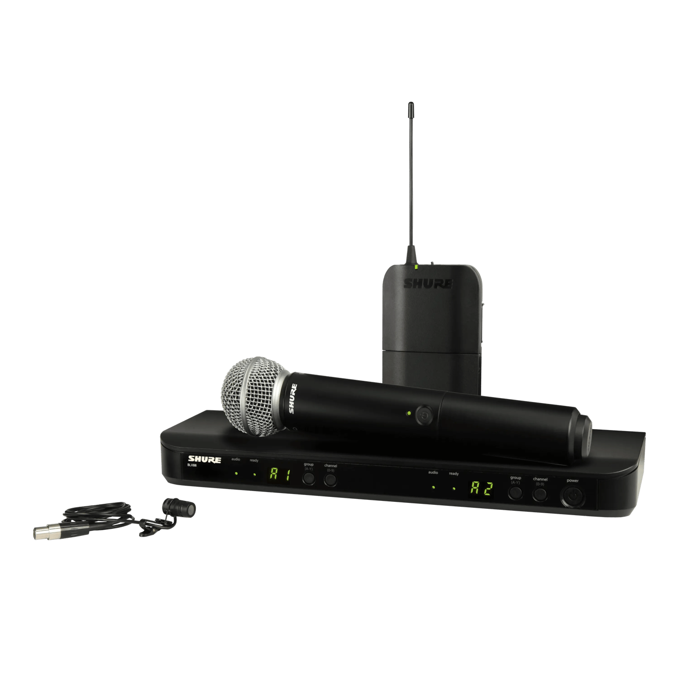 Shure BLX1288/W85-H10 BLX1288 COMBO W/WL185 AND SM58