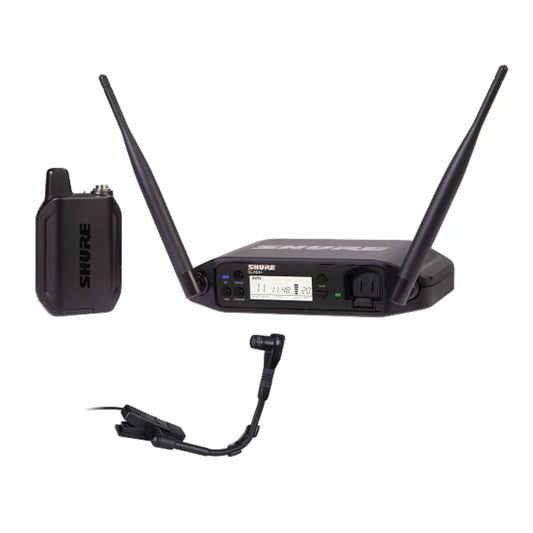 Shure GLXD14+/B98-Z3 The GLX-D+ Dual Band Wireless Presenter System features the precision-crafted BETA 98H/C flexible gooseneck microphone and the GLXD4+ tabletop receiver.