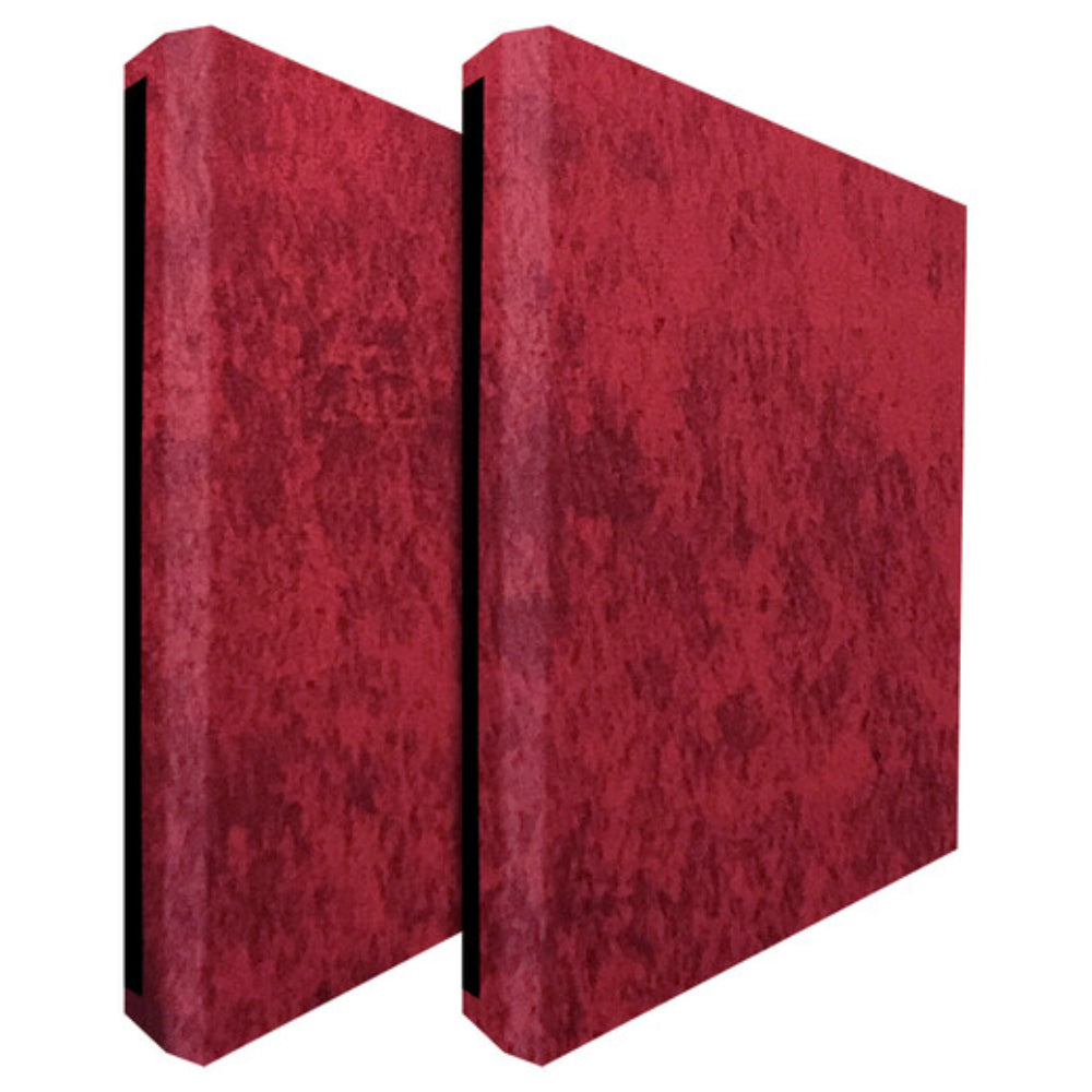 Auralex SLITEARD_PR SonoLite Panel (24 x 24 x 1", Atomic Red, 2-Pack)