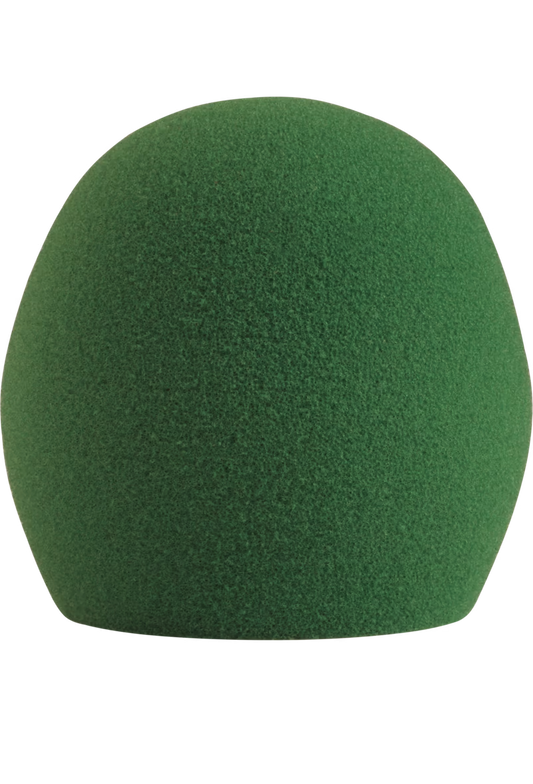 Shure A58WS-GRN Green Foam Windscreen for All Shure Ball Type Microphones